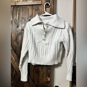 Elegant Cream Cable Knit Turtleneck Sweater